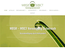 Tablet Screenshot of mbsr-mbct.at